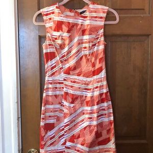 Colorful short French connection dress